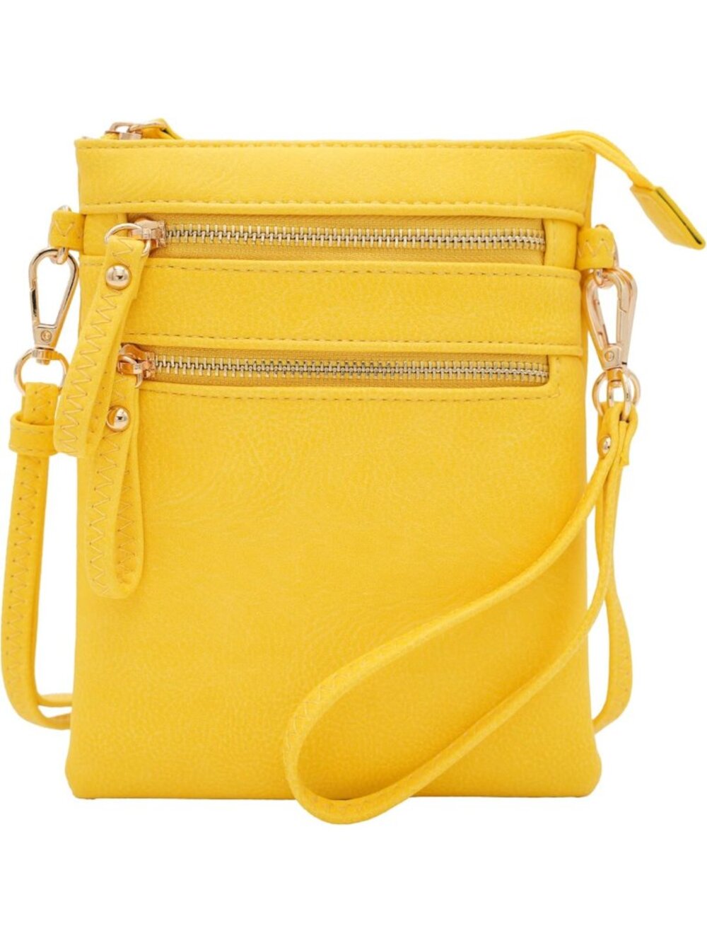 Stylish Small Crossbody Bag for Women, Multi-Zip Pockets, Lightweight Travel